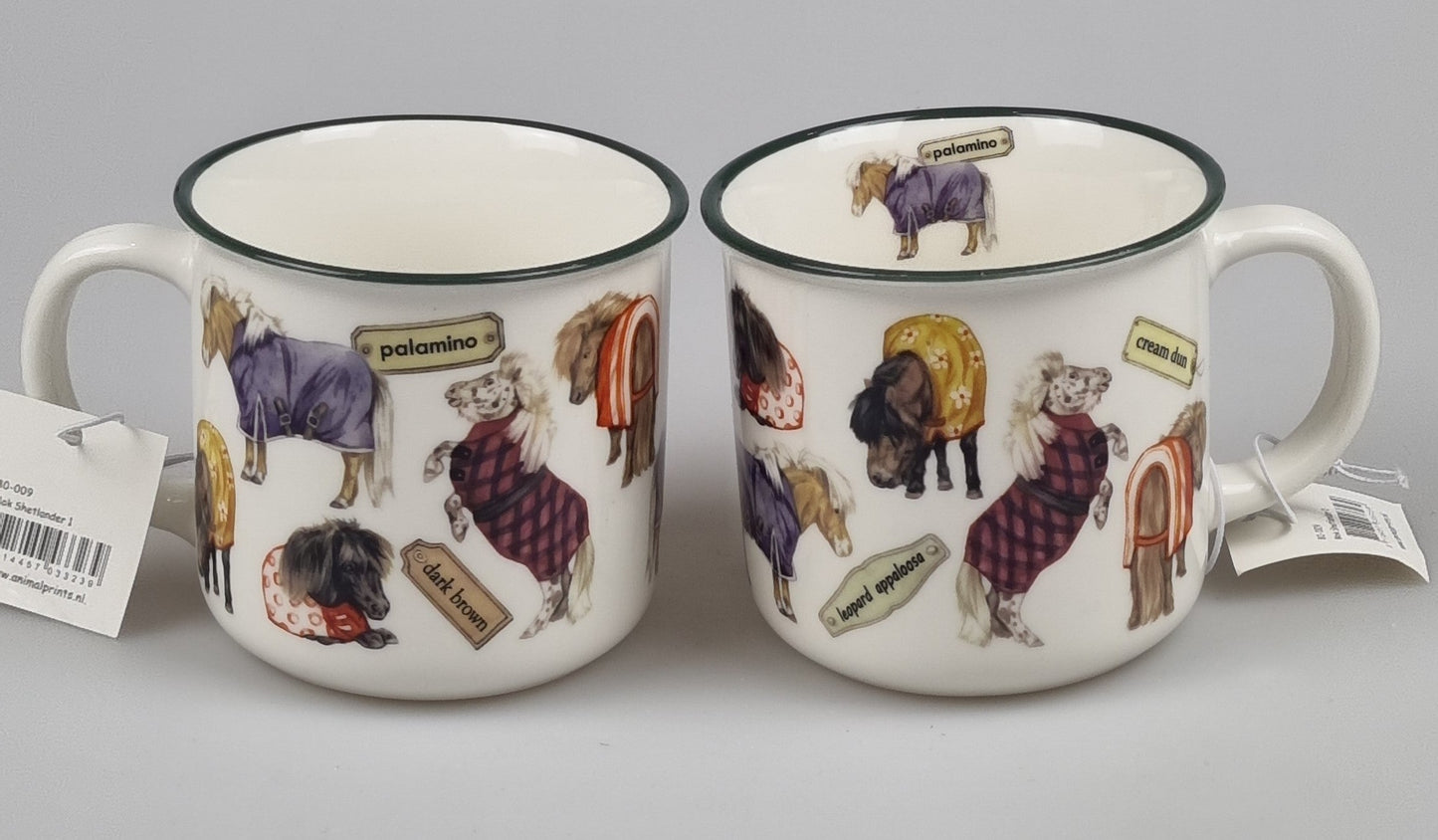 Mokken met collage - Shetlanders - design 1