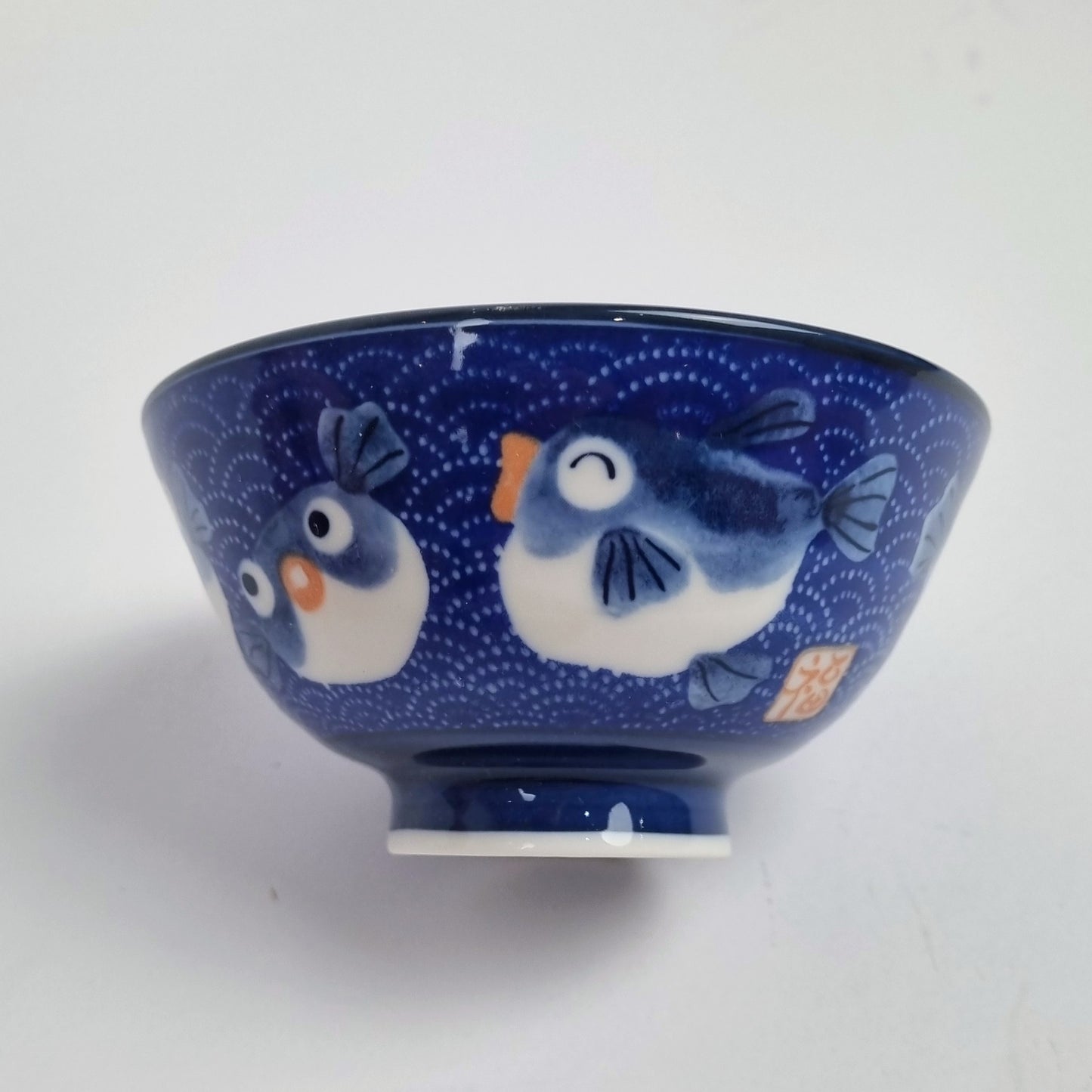 Keramische schaal - Japanse stijl - Set van 4 schaaltjes -  Vogel