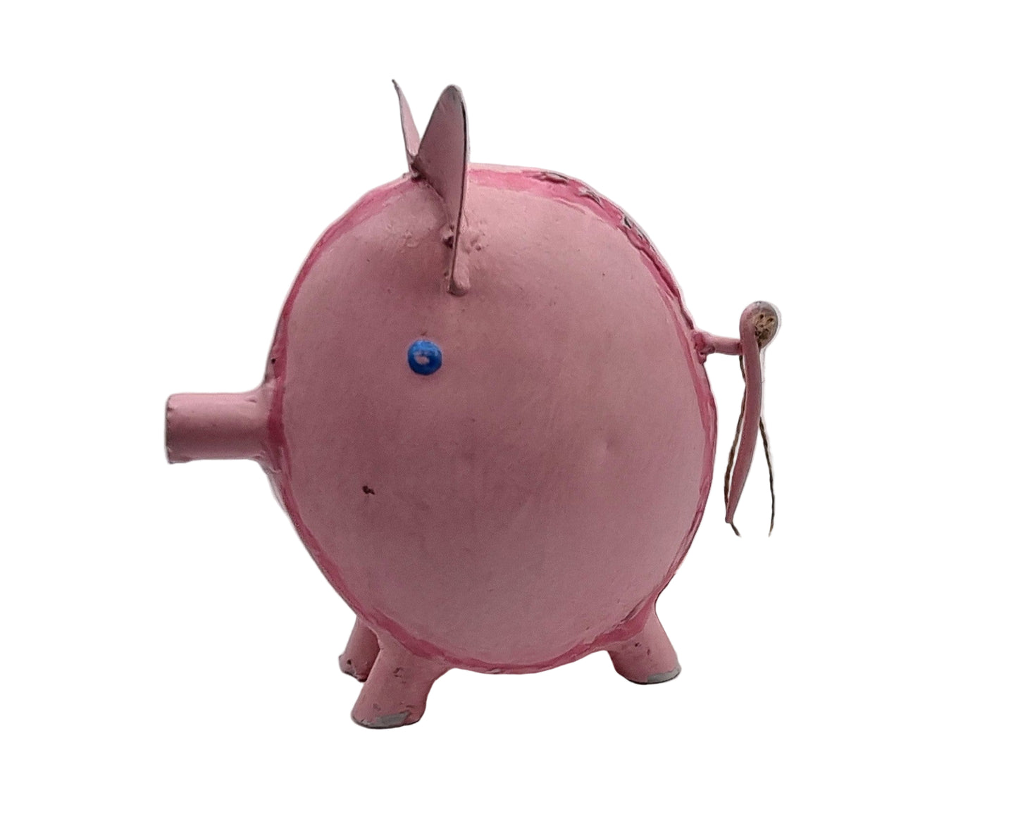 Fröhliches Schweinchen aus Metall / Blech
