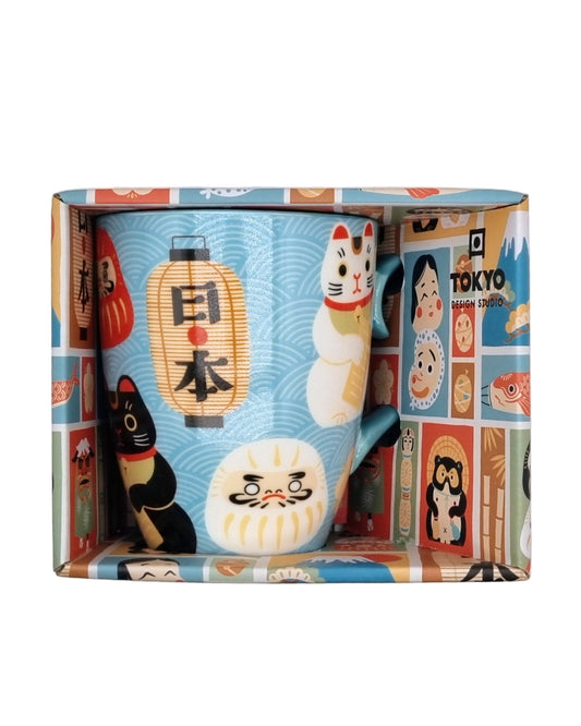 Keramikbecher – japanischer Stil – Dekor 12