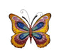 Bunter Metallschmetterling für die Wand, Größe M