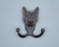 Cast iron coat hanger - cat