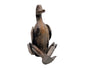 Holzstatue eines Wasservogels