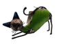 Zinnstatue einer rolligen Katze