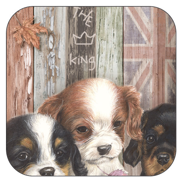 Coaster per 3 pieces Cavalier King Charles Spaniels