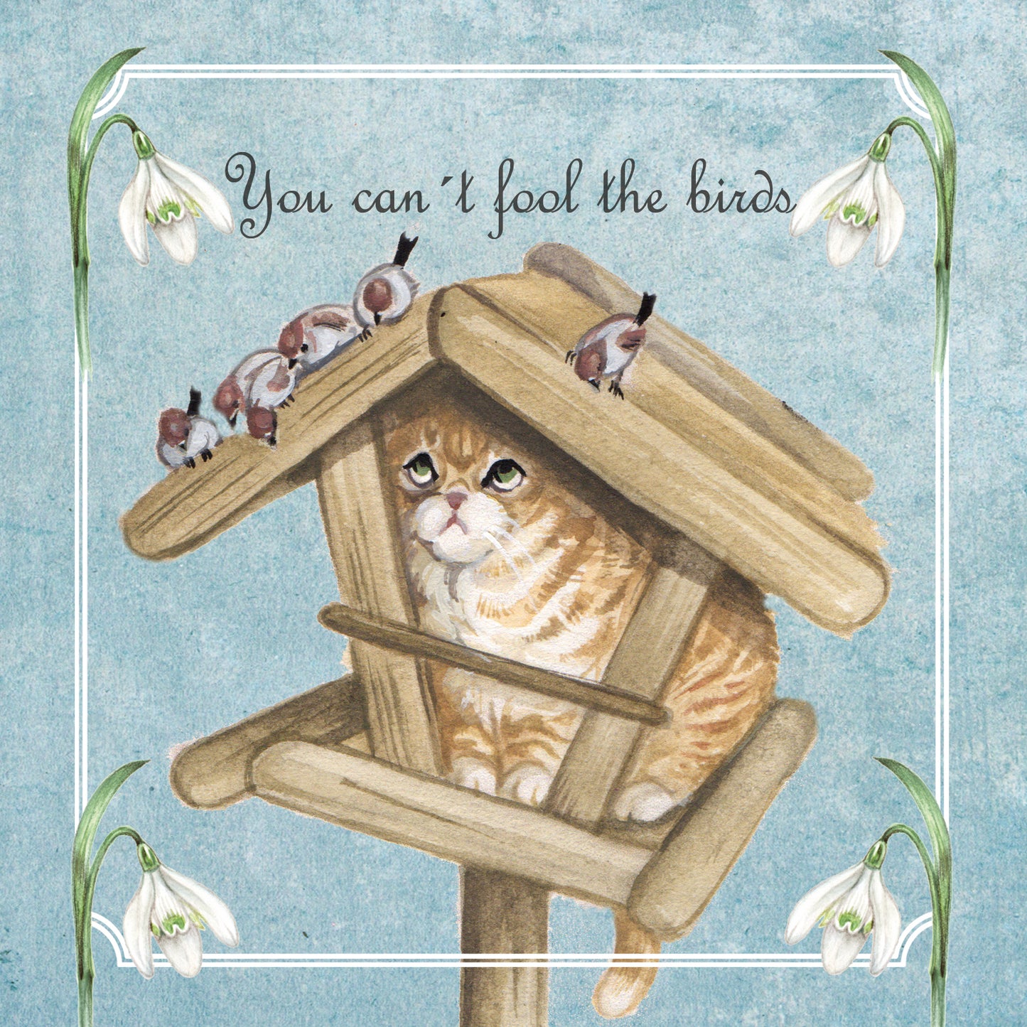 Quadratische Karte - You can't fool the birds
