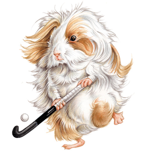 Square Card - Guinea Pig Hockey
