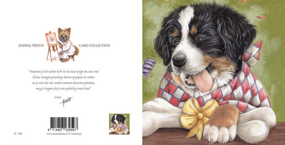 Quadratische Karte – Das nenne ich mal ein schönes Geschenk (Berner Sennenhund)