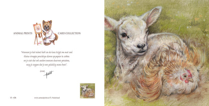 Vierkante kaart - Zo was het ooit bedoeld. (Schaap, Kip)