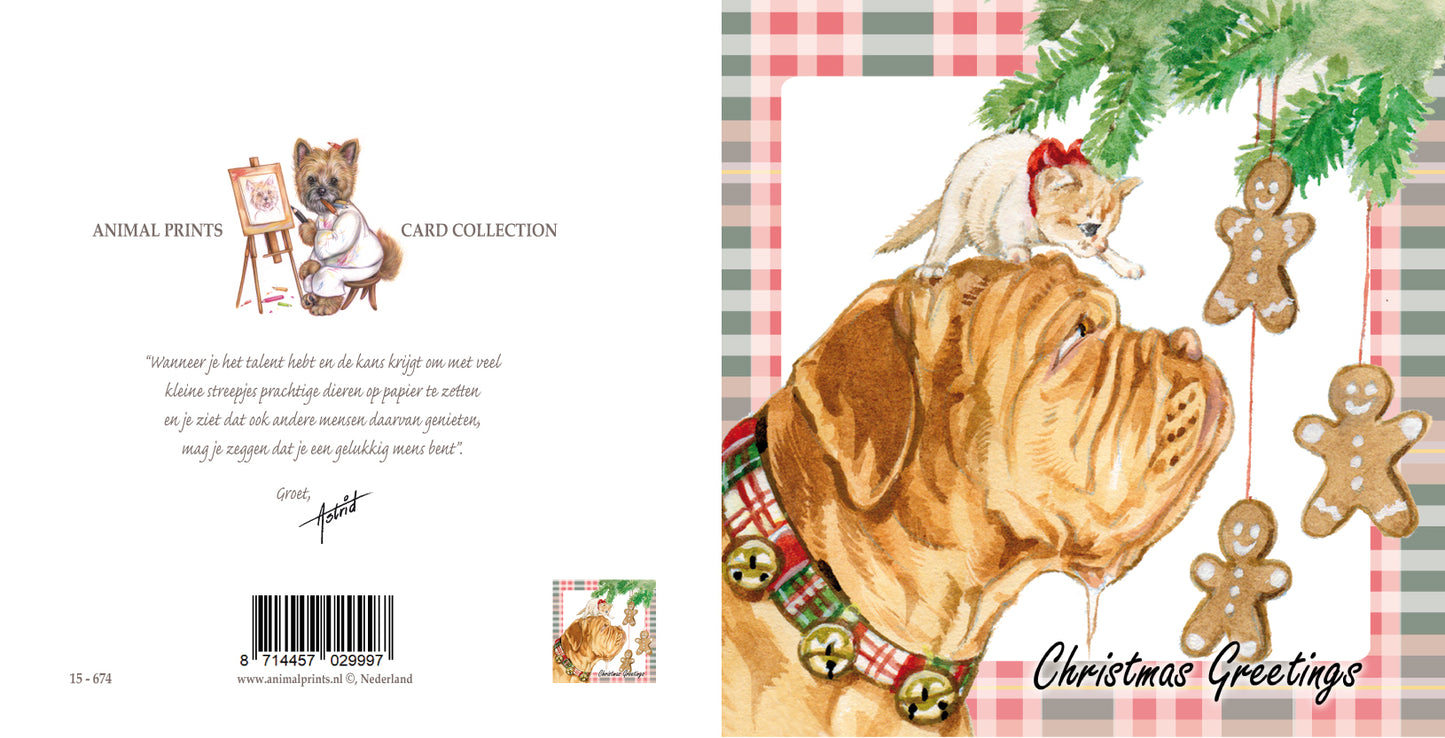 Vierkante kaart - Christmas Greetings