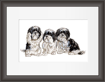 Reproduction "Hear, see and speak no evil".