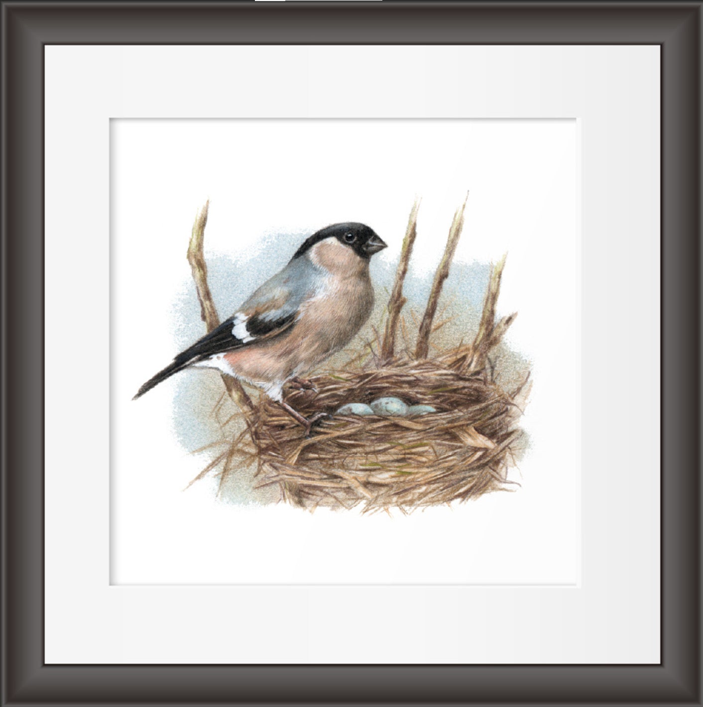 Reproductie "Vogelnestje".