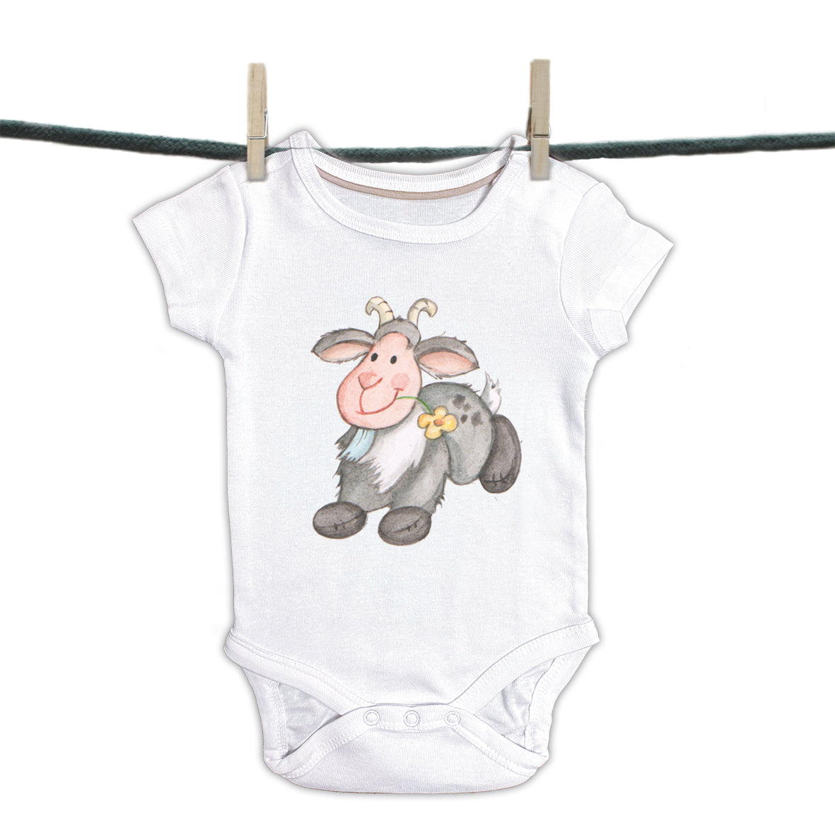 Baby romper Happy Farm - Goat