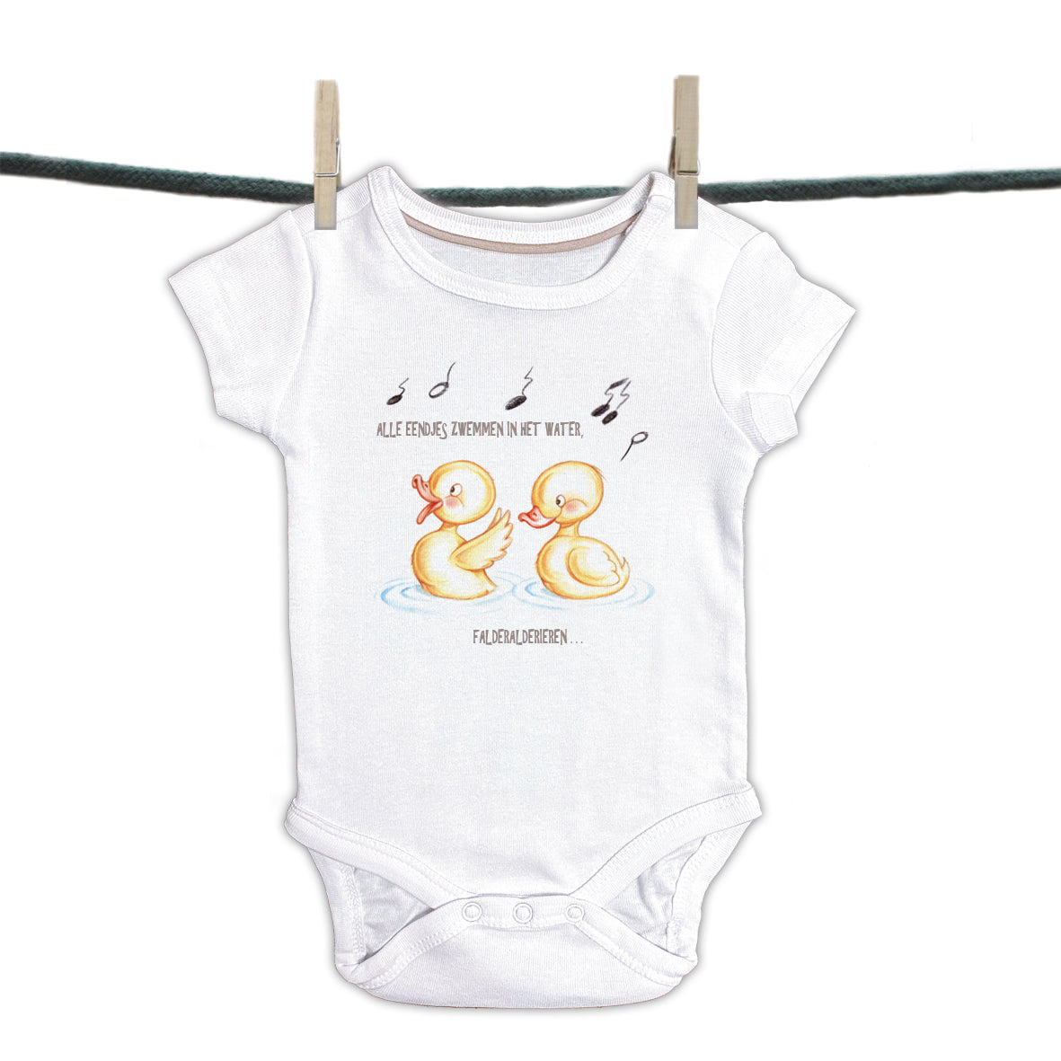 Baby romper Children's songs - "All Ducks swim in the water,....."