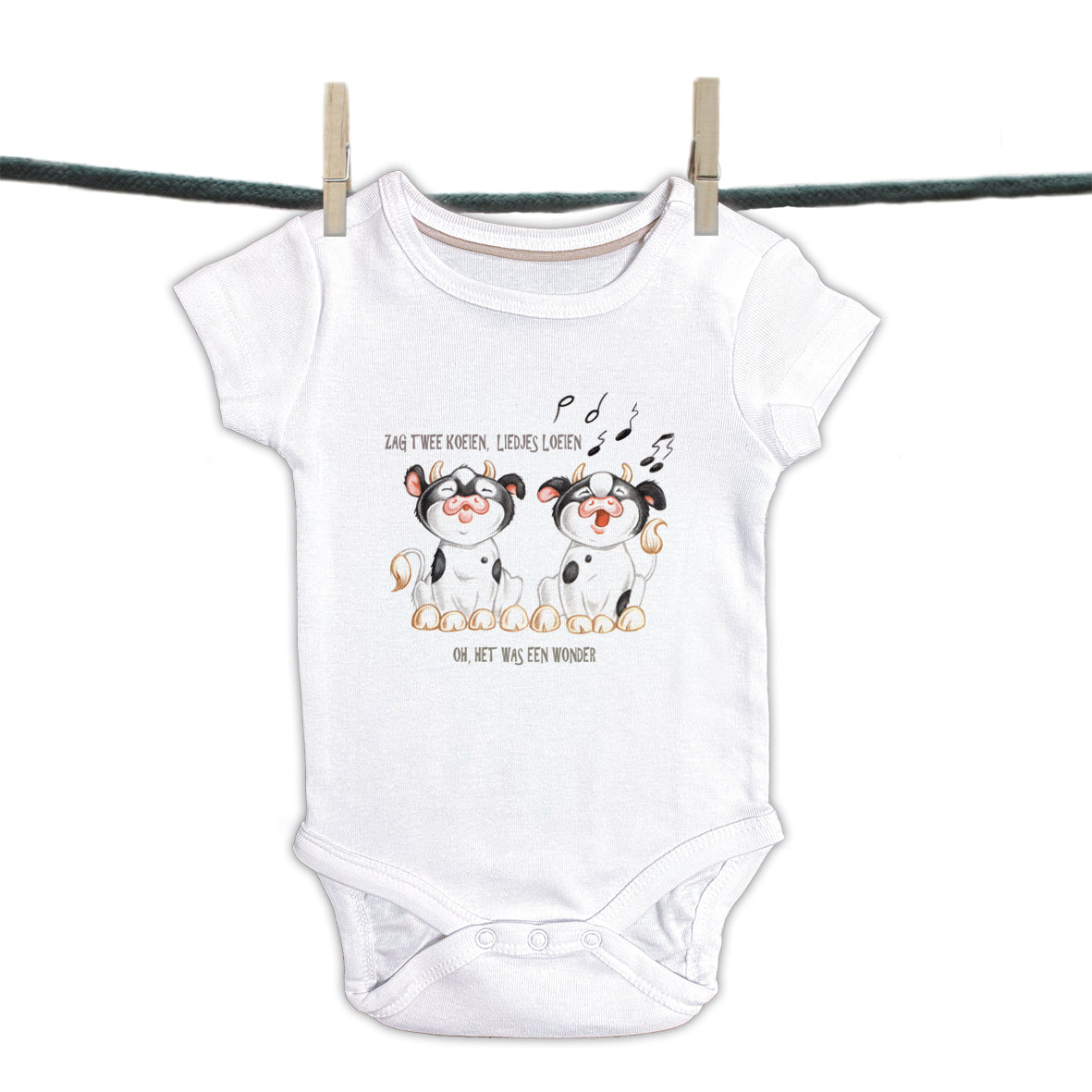 Baby Strampler Kinderlieder - "Sah 2 Kühe,....."