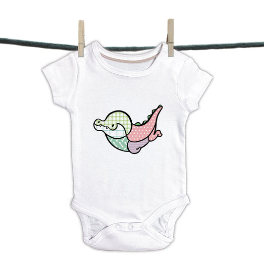 Babyromper Patchwork Collectie - Krokodil