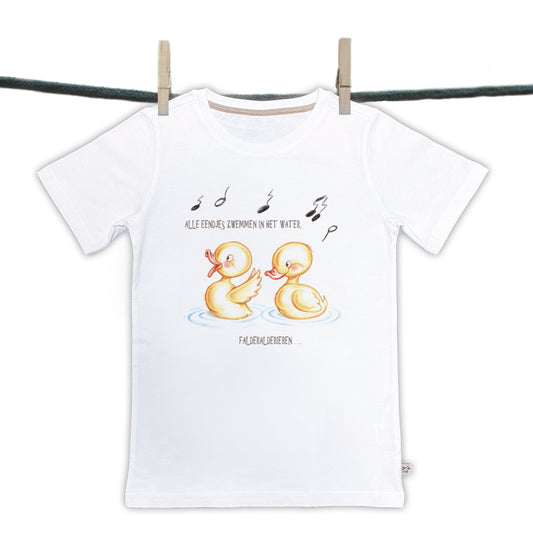T-Shirts - Kinderreime - "Alle Entenküken schwimmen im Wasser"